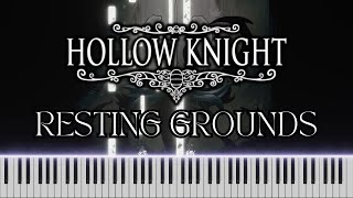 Resting Grounds  Hollow Knight Piano Cover FREE MIDI [upl. by Filippo]