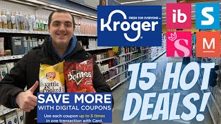 15 HOT KROGER COUPONING DEALS  NEW 5X DIGITAL EVENT  WEEKLY DIGITAL DEALS  MORE  1213121923 [upl. by Frydman485]