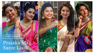 Prajakta Mali saree looks  Saree collection  Traditional saree  Jewellery for saree [upl. by Eissac]