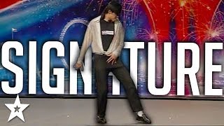 SIGNATURE 1st Audition  Michael Jackson  Britains Got Talent  Got Talent Global [upl. by Lanette706]