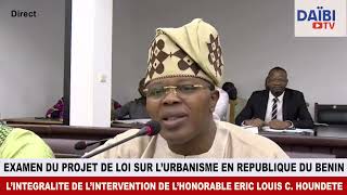 EXAMEN DU PROJET DE LOI SUR L’URBANISME EN REPUBLIQUE DU BENIN [upl. by Vatsug]