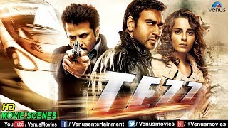 Best Scenes Of Tezz  Ajay Devgan  Kangana Ranaut  Anil Kapoor  Superhit Bollywood Action Scenes [upl. by Nessej894]