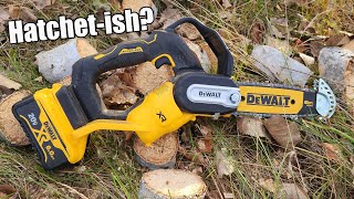 DEWALT 20V 8quot Brushless Pruning Chainsaw Review DCCS623B DCCS623L1 [upl. by Rudolf724]