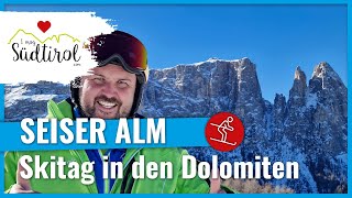 Skigebiet Seiser Alm ❤️ Skivergnügen in den Dolomiten ➡️ Dolomiti Superski [upl. by Norrad887]