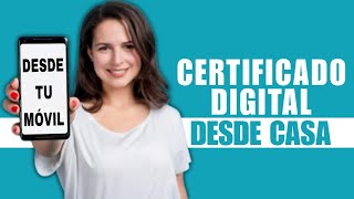 CERTIFICADO DIGITAL SIN SALIR DE CASA [upl. by Les]