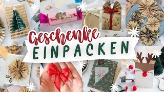 Geschenke einpacken  einfach und kreativ Geschenkverpackung basteln für Weihnachten  TRYTRYTRY [upl. by Eserehs555]