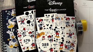 Plan With Me Donald Duck ThemedHappy Planner Vertical Layout [upl. by Ibbob]