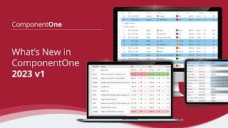 What’s New in ComponentOne 2023 v1 [upl. by Airdnaid]