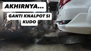 Akhirnya Ganti Knalpot si KUDO jadi Tambah Kencang fortuner vnt diesel [upl. by Aicenat]