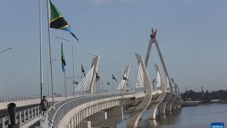 FIRST BRIDGE CROSSES INDIA OCEAN IN EAST AFRICA TANZANITE BRIDGE [upl. by Ruella]