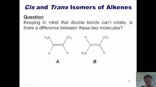 Chapter 3 – Alkenes Part 1 of 2 [upl. by Arammat]