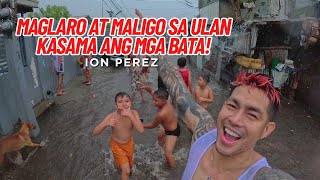 MAGLARO AT MALIGO SA ULAN KASAMA ANG MGA BATA  Ion Perez [upl. by Risay]