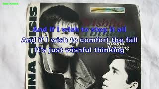 China Crisis  Wishful Thinking Instrumental BV Lyrics Karaoke [upl. by Asiar]