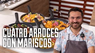 4 TIPOS DE ARROCES CON MARISCOS PARA PREPARAR EN CASA O EN TU RESTAURANTE  GIACOMO BOCCHIO [upl. by Tombaugh]