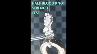 Half Blood fishing knot static tensile strenght test [upl. by Aicnetroh587]