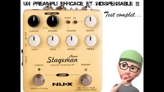 Nux Stageman Floor Preamp  Test et avis [upl. by Nived]