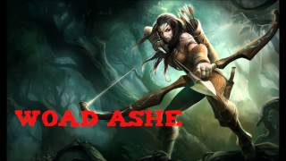 League of Legends  Woad Ashe Skin [upl. by Janenna]