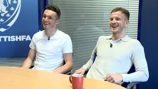 Halliday amp McGinn watch their road to Hampden [upl. by Ahtiekahs21]