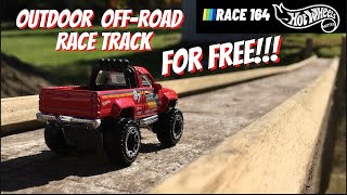 Building an Outdoor OffRoad Hot Wheels Track FOR FREE  using old scraps and LOW EXPECTATIONS [upl. by Kauffmann]