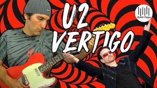 How To Play  U2  Vertigo  Guitar lesson [upl. by Tnaryb]