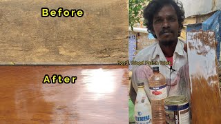 How to polish wood  Old Teak Wood  Sheenlac wood polish  Tamil [upl. by Orsino]