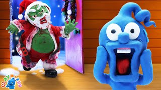 Oh No The zombie Santa Claus Is Behind Tiny  Jingle Jangle  Stop Motion Cartoon [upl. by Larner412]