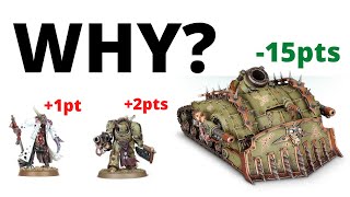 So Death Guard Points Changes are Weird Chapter Approved 2022 Review [upl. by Ardeahp887]