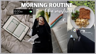 6AM morning routine of a muslimah Quranic habits nature walk tips to wake up for fajr  tahajjud [upl. by Rip799]