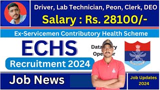 Echs hisar recruitment 2024  10th Pass बिना परीक्षा Job ✅ echs recruitment 2024 [upl. by Mukul]