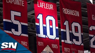 Canadiens Honour Guy Lafleur With Touching PreGame Ceremony [upl. by Niawtna]