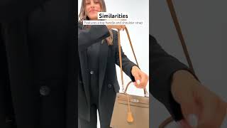 Comparing Styles The Hermes Herbag amp Hermes Kelly bag [upl. by Thunell759]