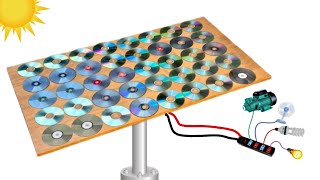 I Turn CDDVD Disk into a powerful 220v Solar panel New [upl. by Hoagland697]