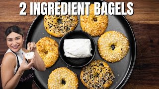 2 Ingredient Bagels in 20 Minutes How To Make New York Style Bagels Low Carb amp Keto [upl. by Ahsinar283]