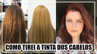 COMO TIRAR TINTA DO CABELO [upl. by Rennug181]