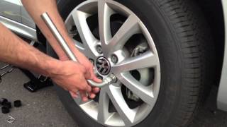 How To Volkswagen Tire Change [upl. by Erbes]