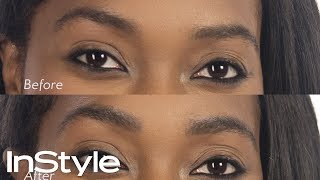 Easy Natural Feathered Brows Tutorial  Beauty School  InStyle [upl. by Eihcra]