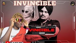 Invincible  Sidhu Moose Wala  First Time Hearing It  Reaction [upl. by Allene]