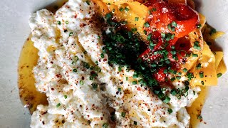 FAIRE SA RICOTTA MAISON 🥛🍋 amp poivrons marinés 🫑🔥 [upl. by Ilana]