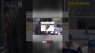 Hronek keeps INJURING people with his slap shot 😬 Canucks Islanders Hockey [upl. by Wilser]