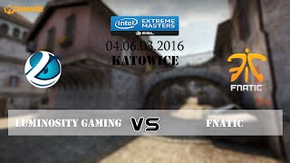 Luminosity vs fnatic  Finale IEM Katowice 2016  deinferno Map 3 [upl. by Gine]