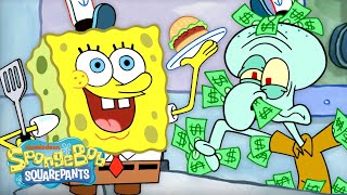 Every Time the Krusty Krab was Booked and Busy 🍔  SpongeBob [upl. by Seadon92]