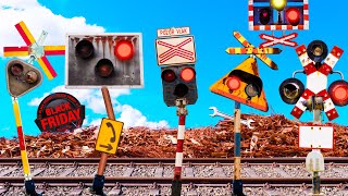 【踏切アニメ】ブラックフライデーにセールになっていたふみきりカンカン😂😂😂Railroad Crossing on Black Friday Sale [upl. by Farland862]