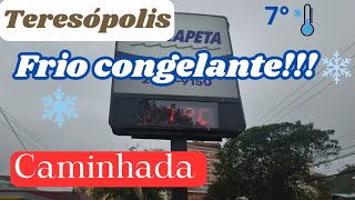 TERESÓPOLISRJ CONGELOU CENTRO DA CIDADE frio [upl. by Asssilem]