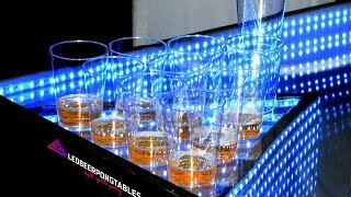 Infinity Glow  LED Beer Pong Party Table [upl. by Eikcaj287]