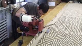 How to Blind Stitch on a Large Area Rug [upl. by Raama]