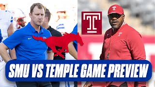 SMUTemple game preview predictions  SMU Football sending out new recruiting offers [upl. by Ecnatsnok]