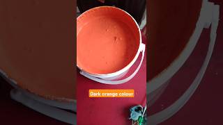 Dark orange colour mix Berger 🤩paintshortshortsyoutubeshorts painting bergerpaint [upl. by Noret]