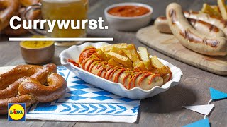 Currywurst 🌭 🇩🇪  Recetas Alemanas  Lidl España [upl. by Sabrina491]