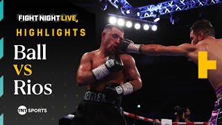 HOMECOMING COMPLETE 🏆  Nick Ball vs Ronny Rios  Fight Night Highlights BallRios [upl. by Verneuil607]