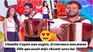 The Voice Kids  Claudio Capéo ému de retrouver une jeune talent quil avait déjà rencontrée [upl. by Guidotti]